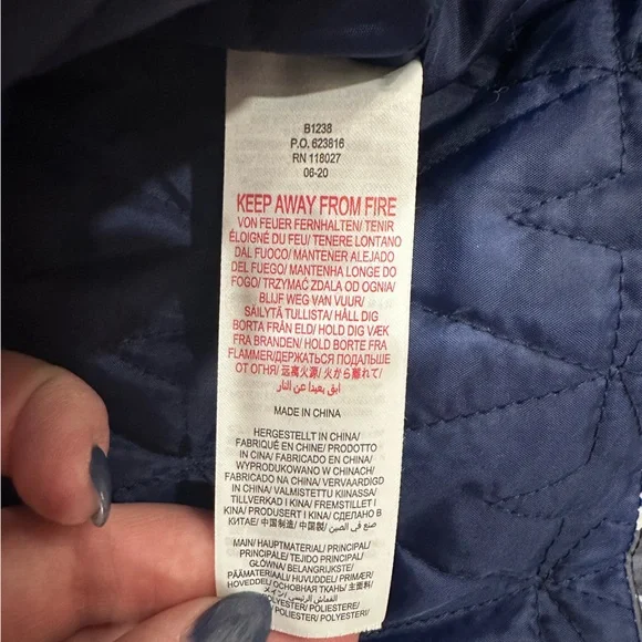 Mini Boden Boys' Space Shower Resistant Padded Jacket, Dark Grey Sz 8-9 EUC - Picture 7 of 8